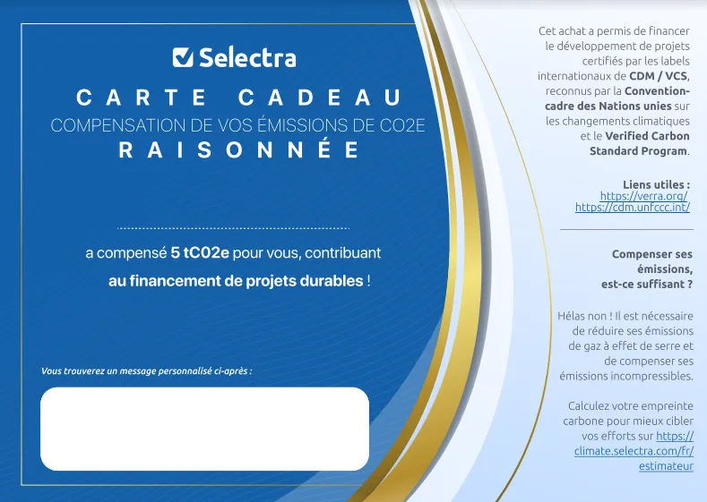 Certificat de compensation carbone