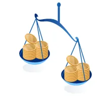 Balance avec deux poids et deux mesures 