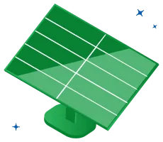 Panneau solaire vert