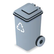 household recycling bin