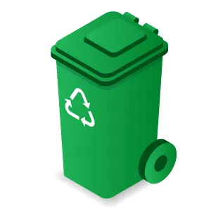 contenedor verde