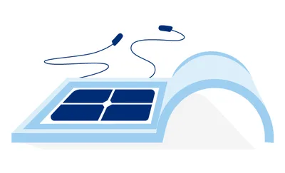 Schéma de fonctionnement des tuiles solaires